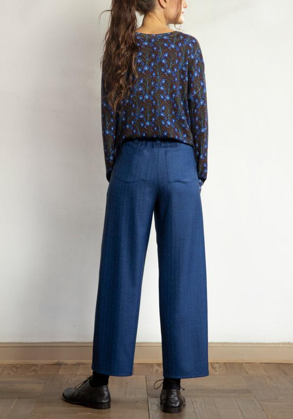 Rose & Lini BARBARA TANI WOOL “PANTS 462 LANA” BLUE