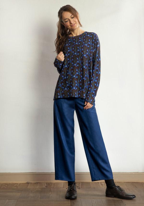 Rose & Lini BARBARA TANI WOOL “PANTS 462 LANA” BLUE