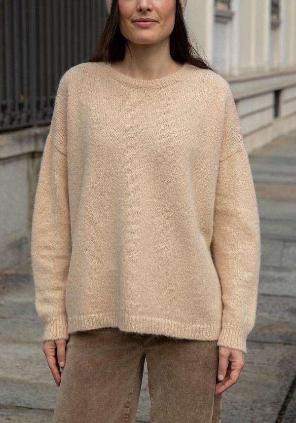 Rose & Lini BASE MILANO ALPACA “4320” BEIGE PULLOVER