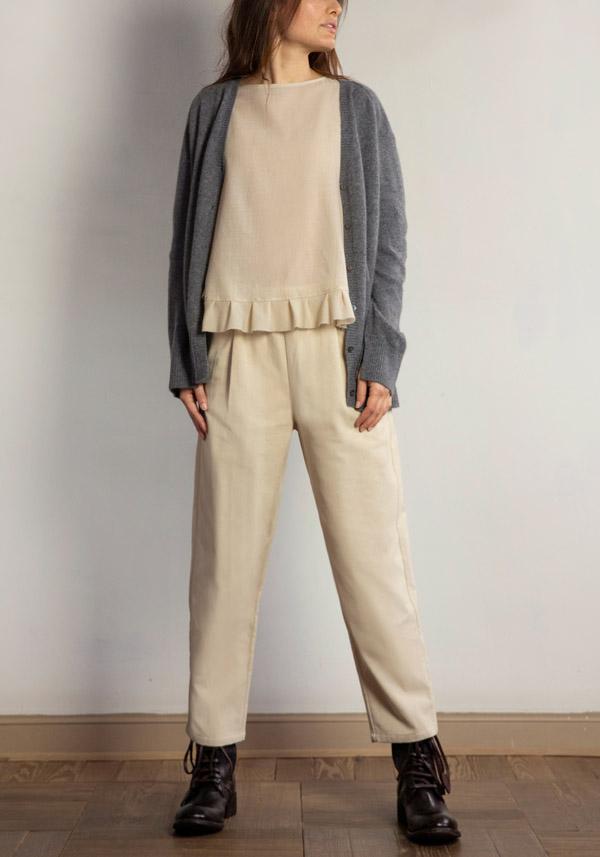 Rose & Lini BE YOU CASHMERE “CARDIGAN 3023” GREY