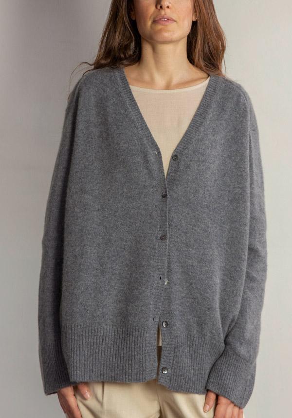 Rose & Lini BE YOU CASHMERE “CARDIGAN 3023” GREY