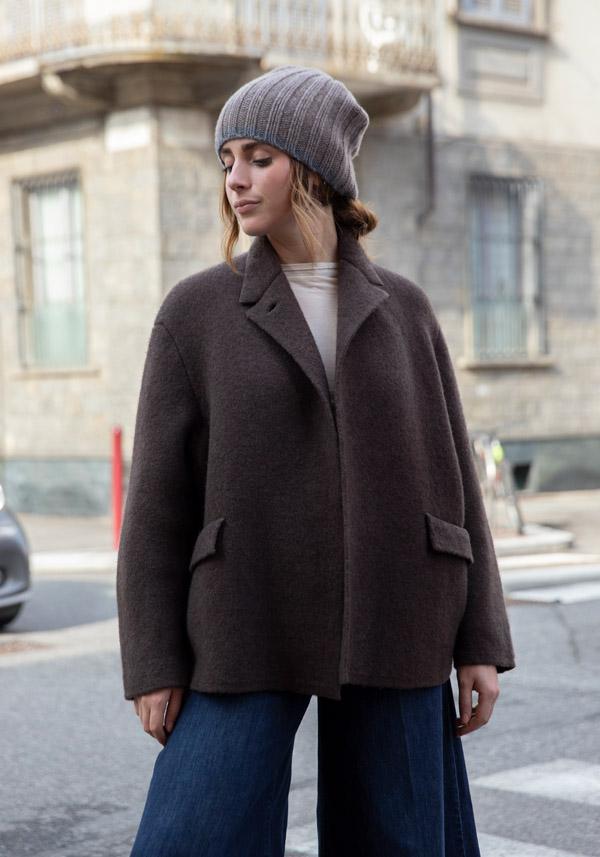 Rose & Lini BOBOUTIC WOOL JACKET “4765” BROWN