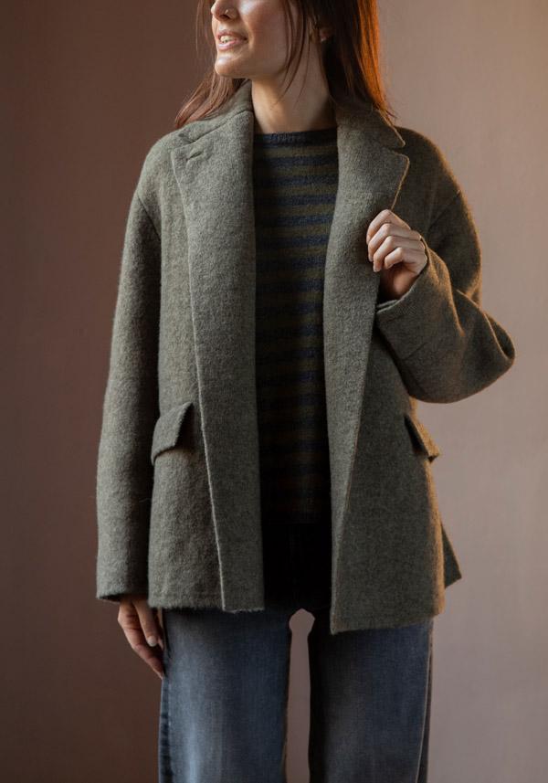 Rose & Lini BOBOUTIC WOOL JACKET “4765” FOREST