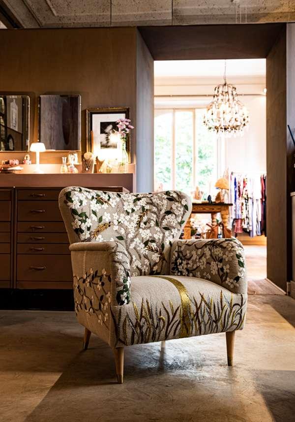 Rose & Lini BOKJA “MICKEY PRIMAVERA” FLORAL ARMCHAIR