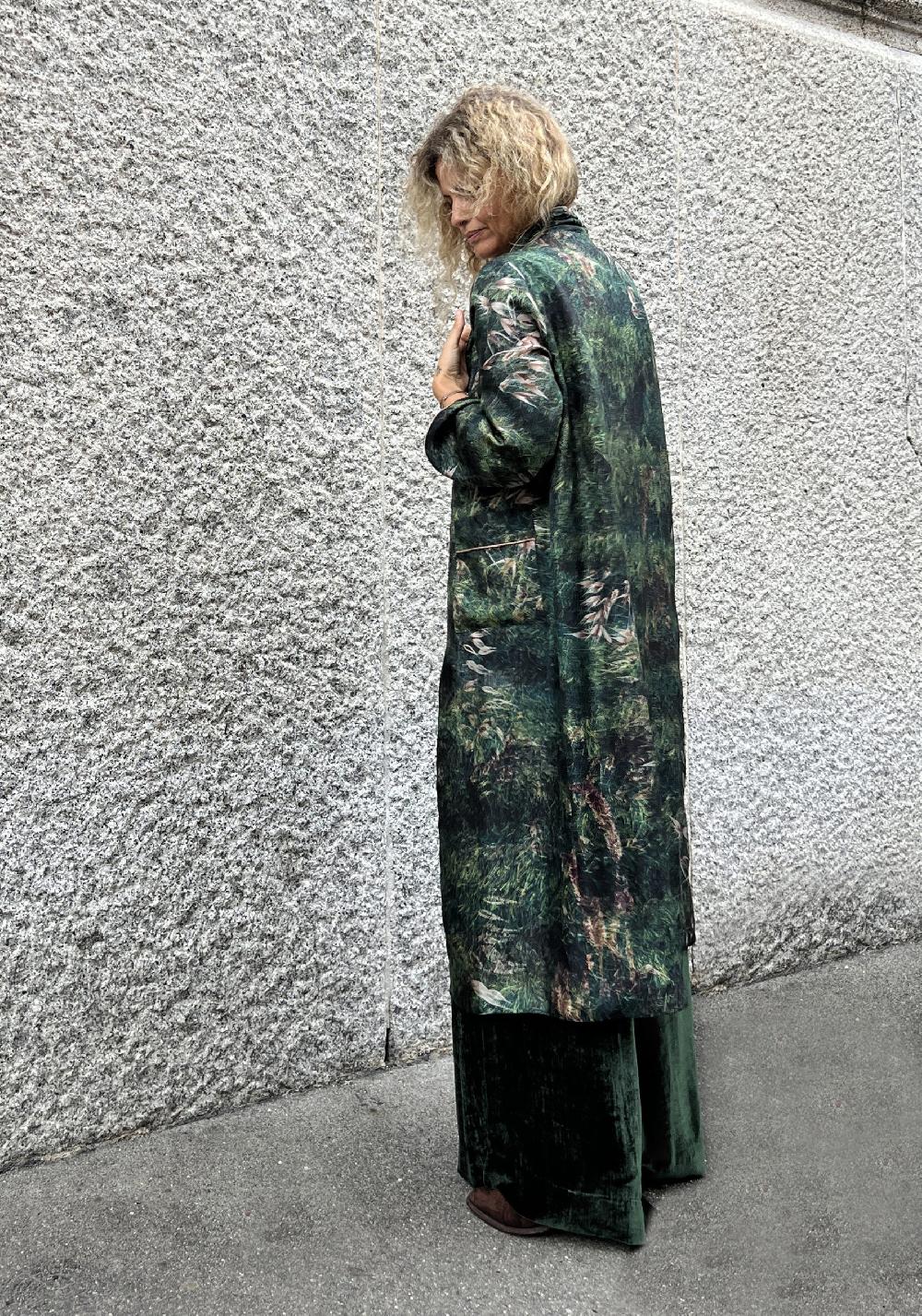 Rose & Lini BOKJA SILK “ROBE” REVERSIBLE GARDEN KIMONO