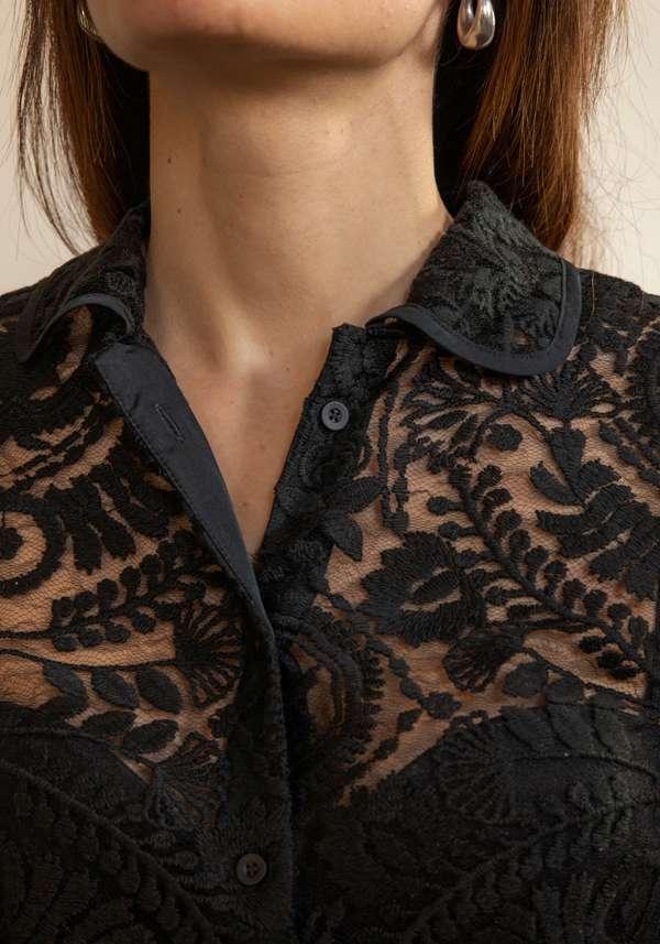 Rose & Lini CO.GO LACE “SHIRT 307” BLACK