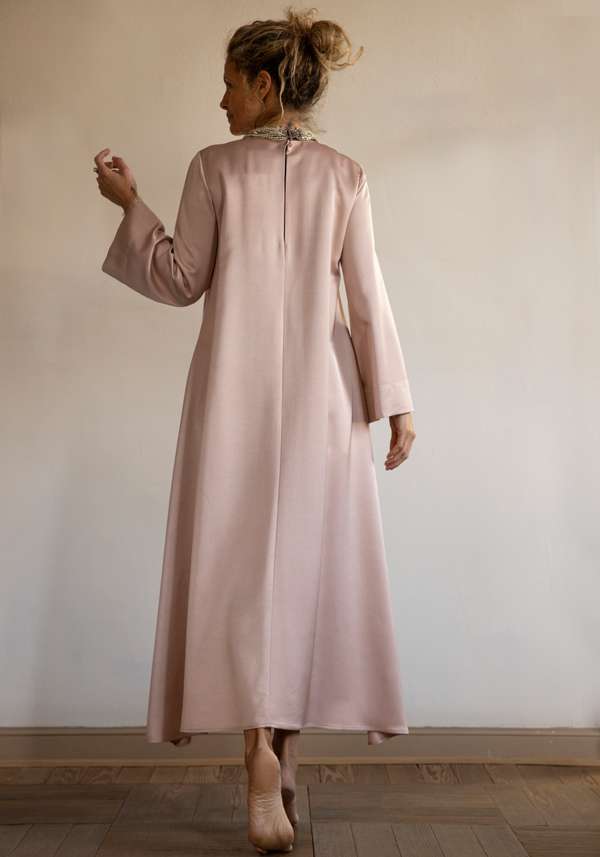 Rose & Lini CO.GO LONG SLEEVED MAXI “DRESS 255” PINK
