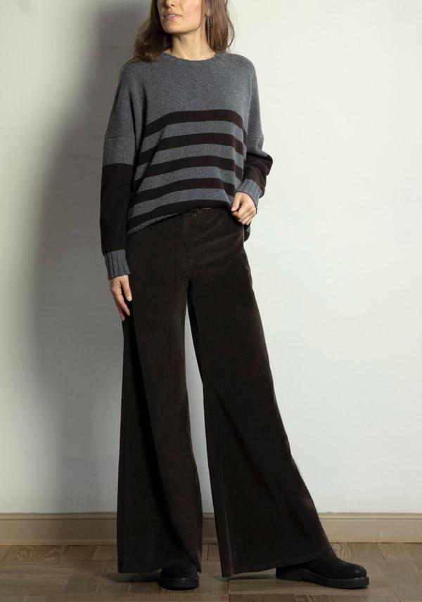 Rose & Lini ROSE & LINI COTTON “FAVIGNANA” MORO WIDE LEG PANTS