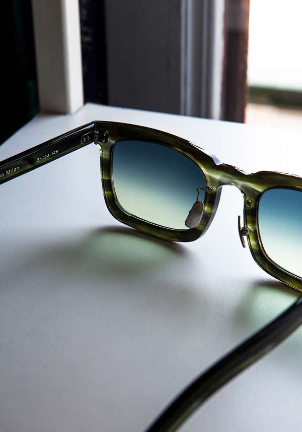 Rose & Lini DELIRIOUS “MAHARAJA” #3 GREEN SUNGLASSES