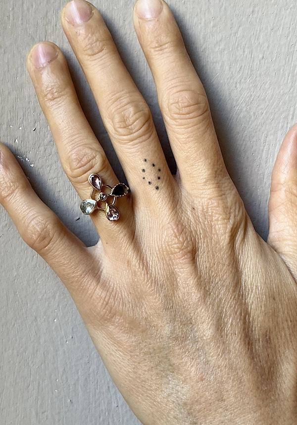 Rose & Lini DORETTE “BAGUE TRÈFLE” GOLD RING