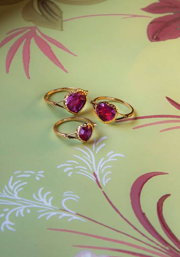 Rose & Lini DORETTE LARGE “BAGUE COEUR” GOLD RING