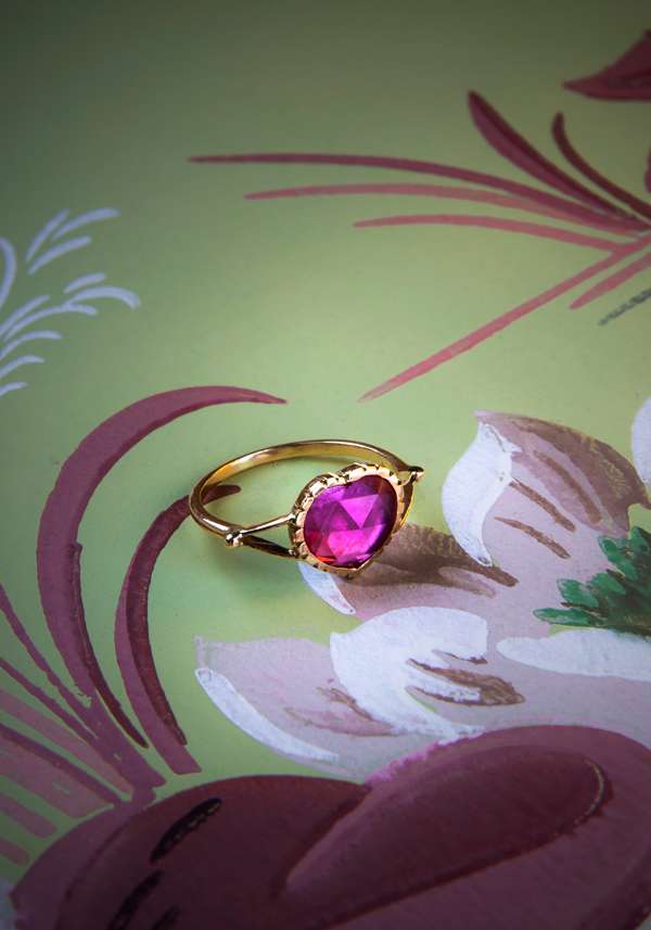 Rose & Lini DORETTE MEDIUM “BAGUE COEUR” GOLD RING