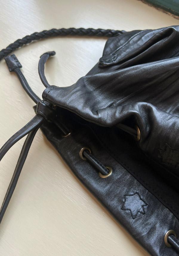 Rose & Lini EN SHALLA LAMB LEATHER “BAG 45L16L” BLACK