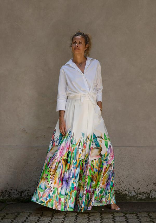 Rose & Lini FINAMORE COTTON “SARAH” WHITE SHIRT