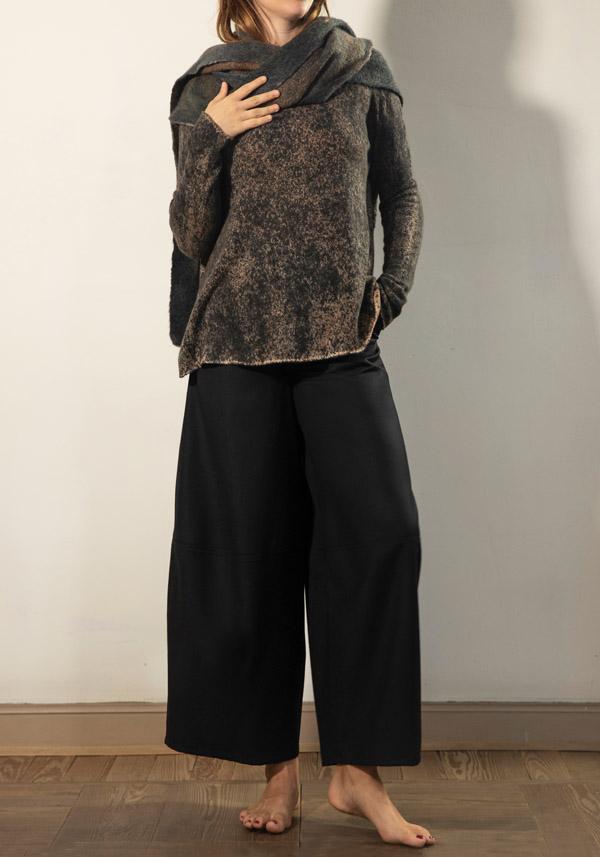 Rose & Lini FISSORE CASHMERE “BRUCO 71” KNIT ESPRESSO