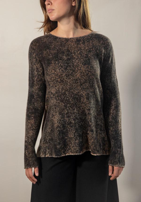 Rose & Lini FISSORE CASHMERE “BRUCO 71” KNIT ESPRESSO