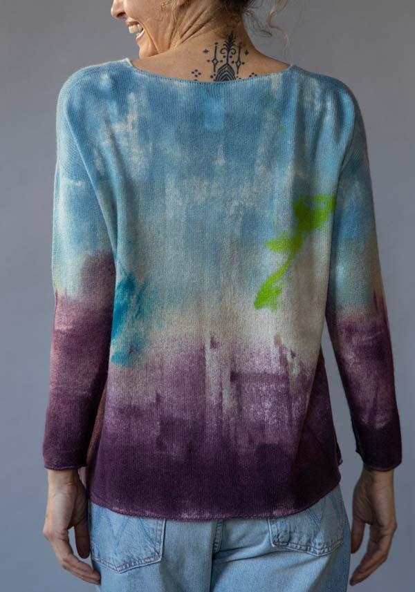 Rose & Lini FISSORE CASHMERE KNIT “BRUCO 09” SKY