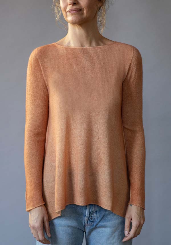 Rose & Lini FISSORE CASHMERE KNIT “BRUCO 12” PEACH