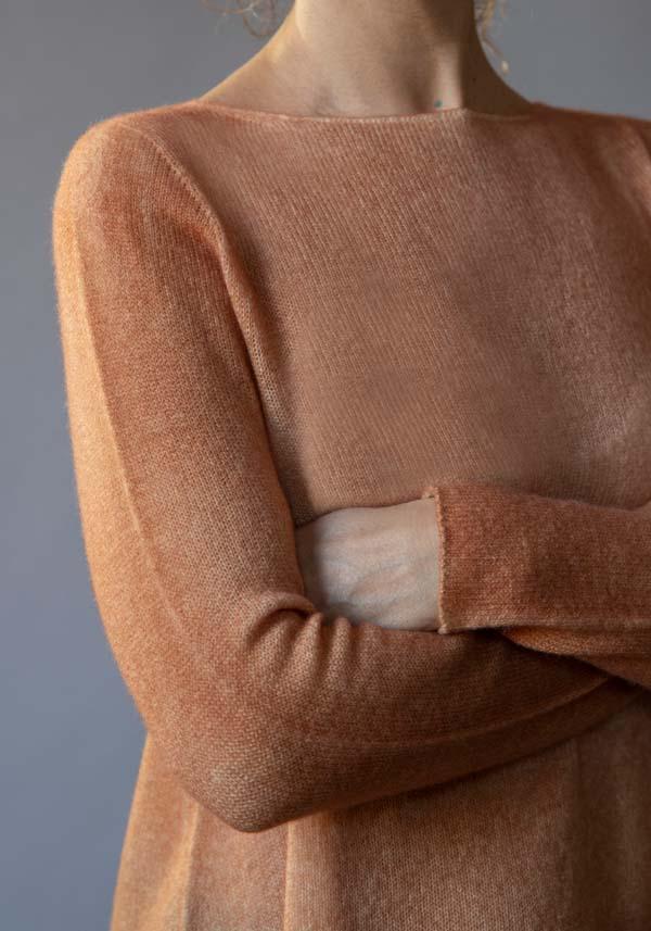 Rose & Lini FISSORE CASHMERE KNIT “BRUCO 12” PEACH