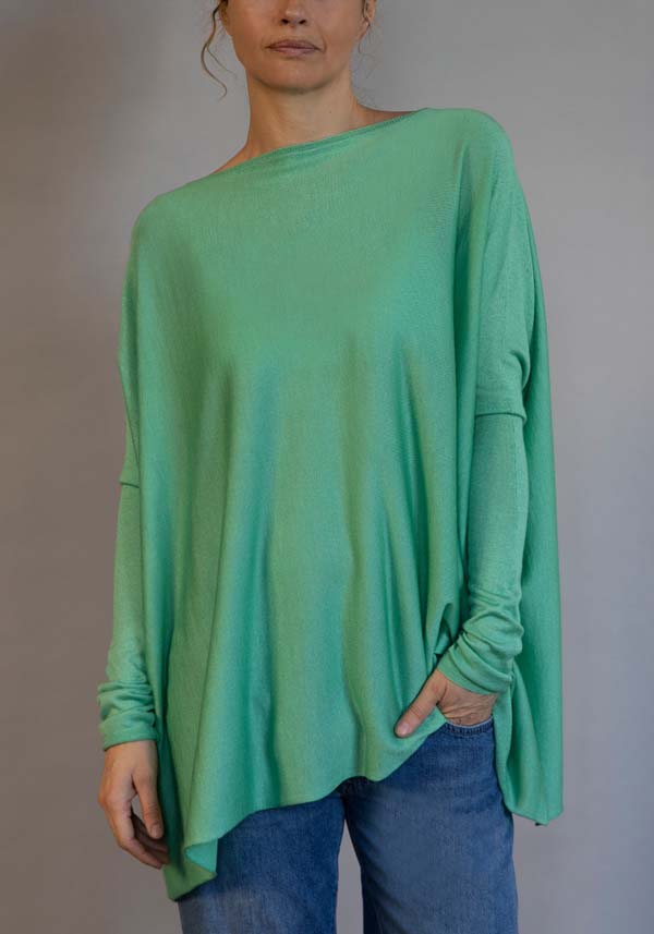 Rose & Lini FISSORE CASHMERE “ZURIGO” GREEN PULL
