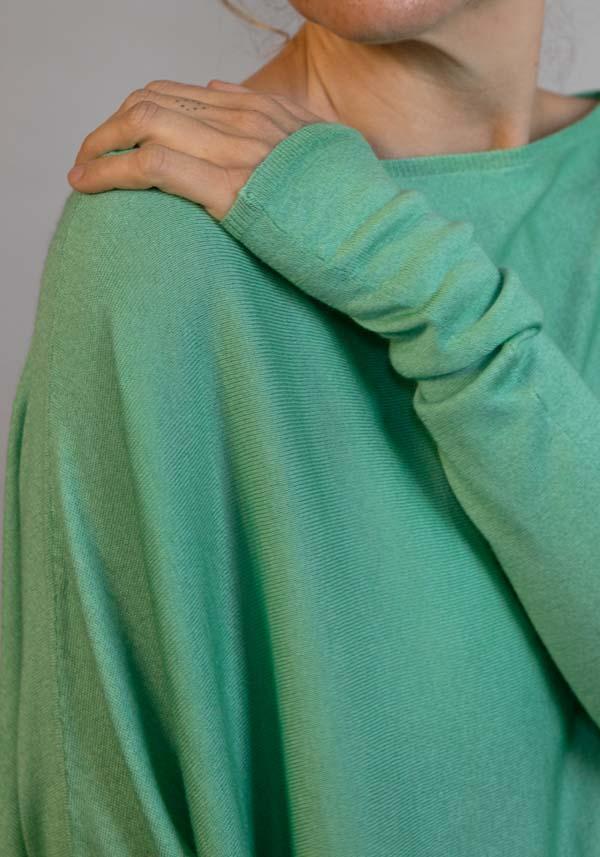 Rose & Lini FISSORE CASHMERE “ZURIGO” GREEN PULL