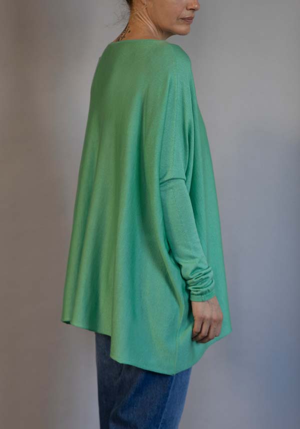 Rose & Lini FISSORE CASHMERE “ZURIGO” GREEN PULL