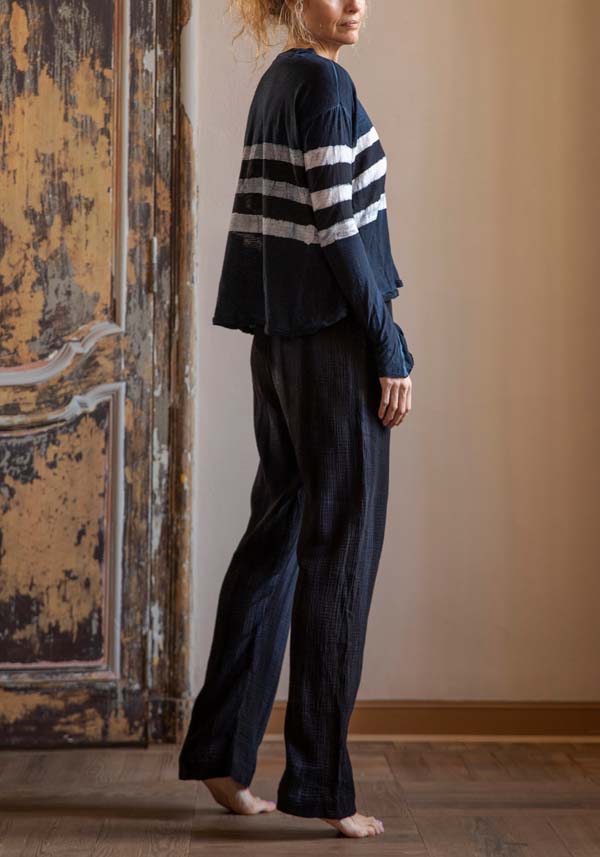 Rose & Lini GILDA MIDANI “EAST PANTS 2047” MARBLE BLUE