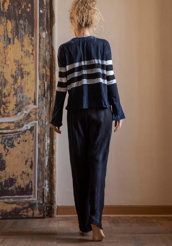 Rose & Lini GILDA MIDANI “EAST PANTS 2047” MARBLE BLUE