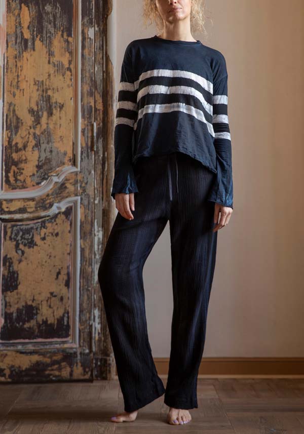 Rose & Lini GILDA MIDANI “EAST PANTS 2047” MARBLE BLUE