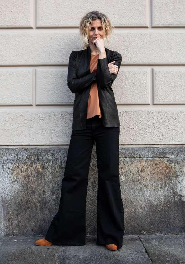 Rose & Lini GIORGIO BRATO BLACK LEATHER JACKET 13070