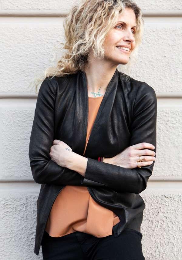 Rose & Lini GIORGIO BRATO BLACK LEATHER JACKET 13070