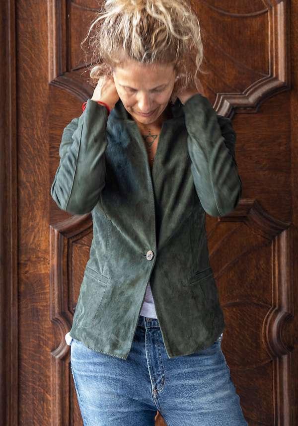 Rose & Lini GIORGIO BRATO NAFTA SUEDE JACKET 9593