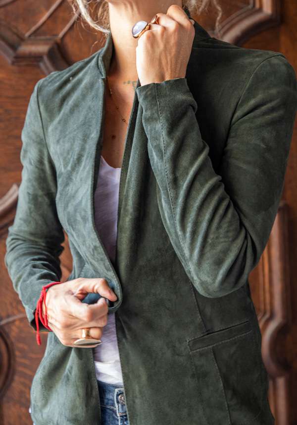 Rose & Lini GIORGIO BRATO NAFTA SUEDE JACKET 9593