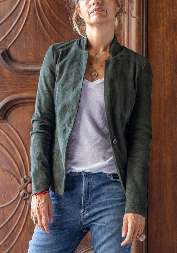 Rose & Lini GIORGIO BRATO NAFTA SUEDE JACKET 9593