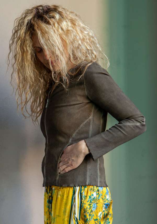 Rose & Lini GIORGIO BRATO PALM LEATHER 7912 JACKET