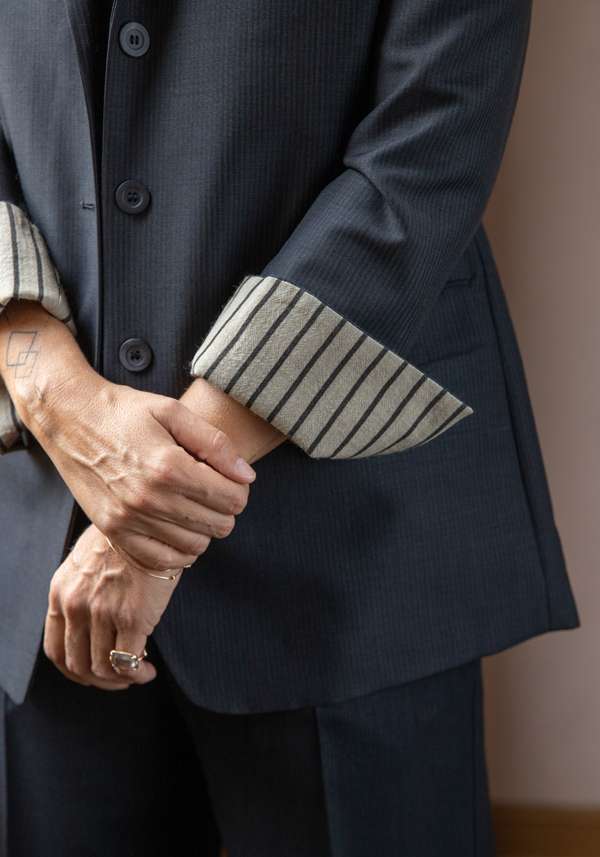 Rose & Lini IBRIGU CHARCOAL WOOL JACKET “MONOPETTO”