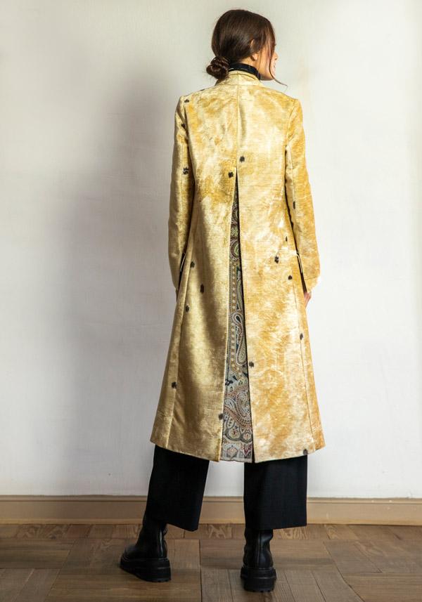 Rose & Lini IBRIGU VELVET SILK COAT “920” GOLD