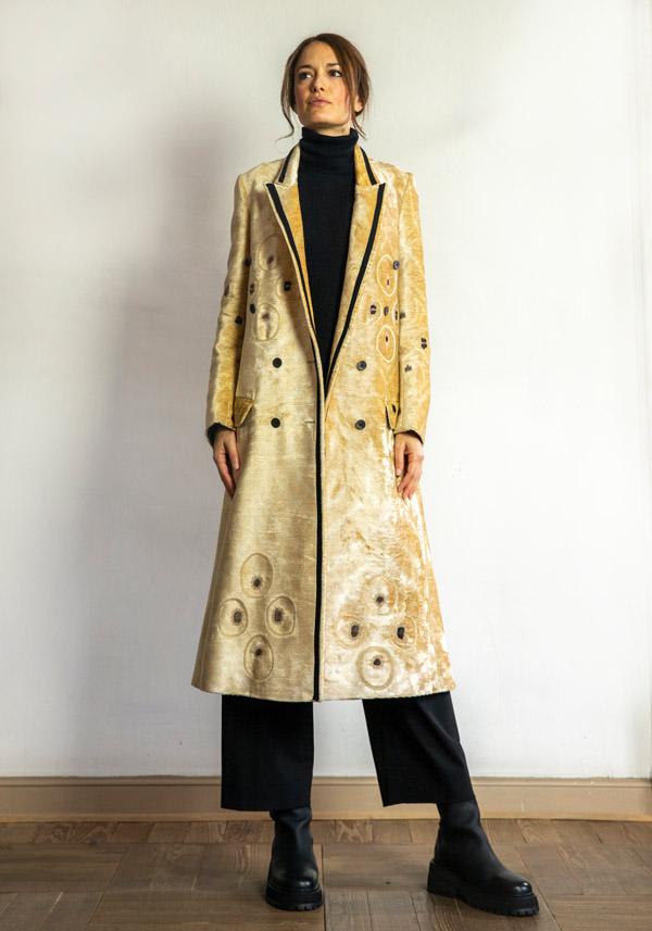 Rose & Lini IBRIGU VELVET SILK COAT “920” GOLD