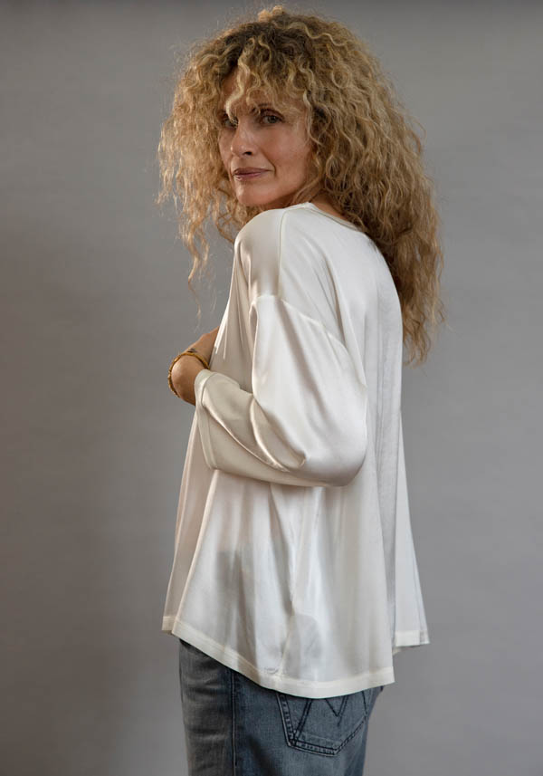 Rose & Lini INBACX SILK “MALTA” WHITE SHIRT