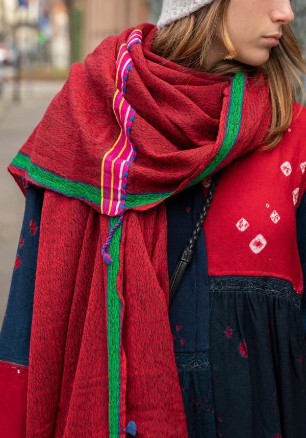 Rose & Lini INJIRI WOOL “SCARF 155” RED