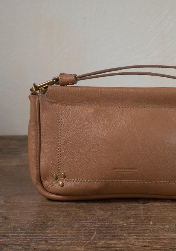 Rose & Lini JÉRÔME DREYFUSS “CLAP M” NUDE CLUTCH BAG