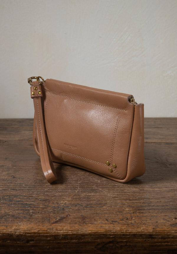 Rose & Lini JÉRÔME DREYFUSS “CLAP M” NUDE CLUTCH BAG