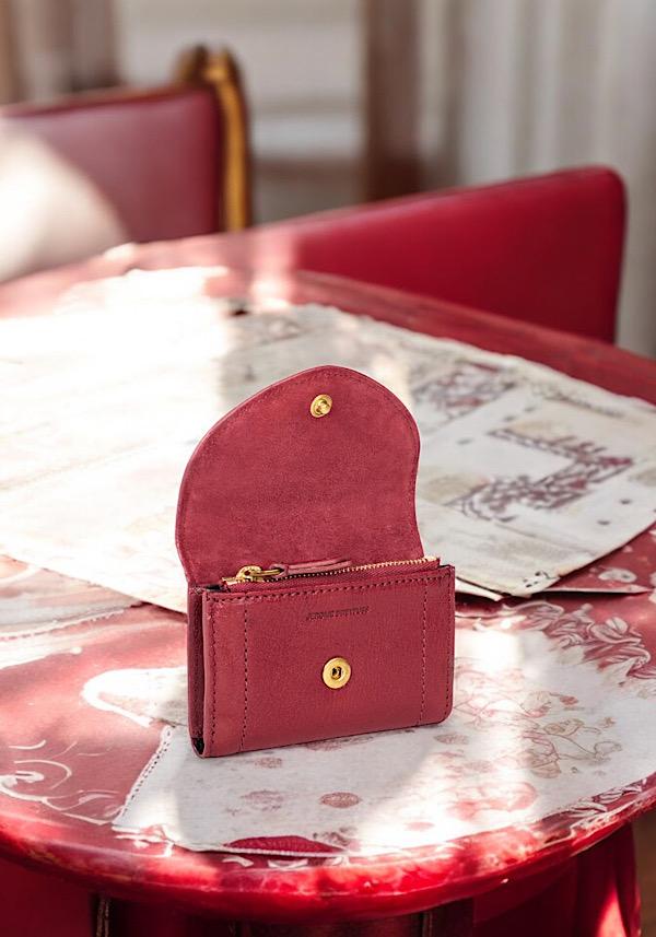 Rose & Lini JÉRÔME DREYFUSS “HELMUT PM” RUBY WALLET