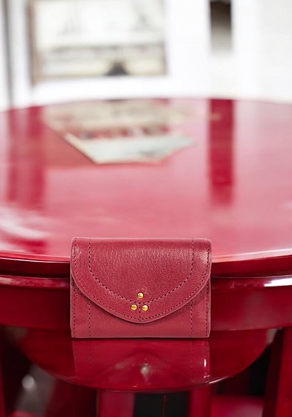 Rose & Lini JÉRÔME DREYFUSS “HELMUT PM” RUBY WALLET