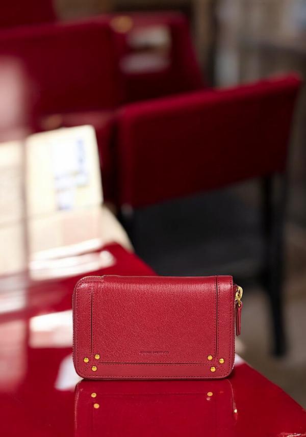 Rose & Lini JÉRÔME DREYFUSS “JULIEN” RUBY WALLET