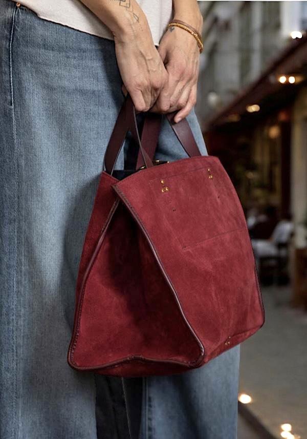 Rose & Lini JÉRÔME DREYFUSS “LEON M” BURGUNDY BAG