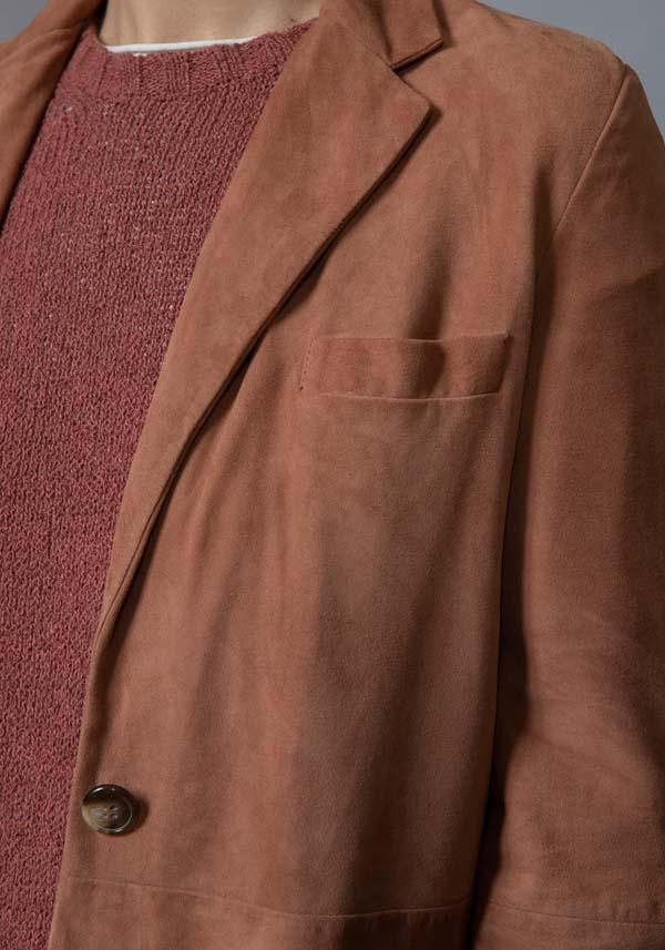 Rose & Lini KILTIE SUEDE LEATHER “LUCAS JACKET” BROWN