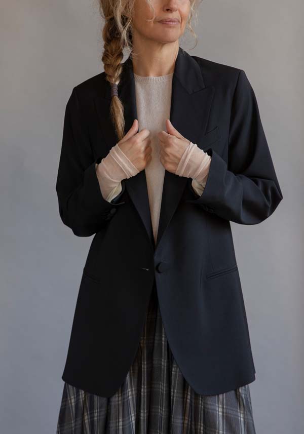 Rose & Lini KILTIE WOOL “DESOTO JACKET” BLACK