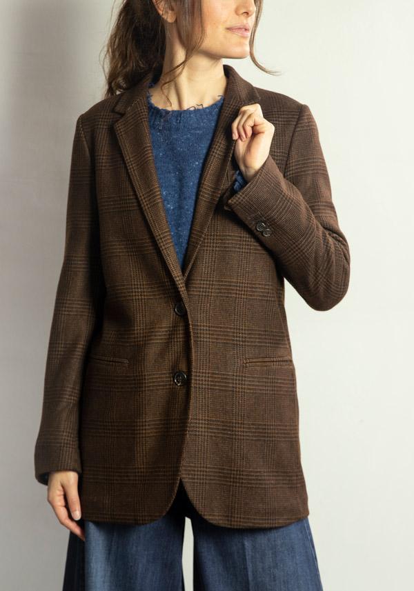 Rose & Lini KILTIE WOOL “LUCAS” BROWN & BLACK JACKET