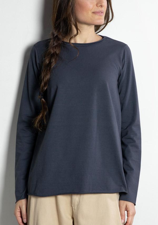 Rose & Lini LABO ART COTTON “JEPPE” CHARCOAL T-SHIRT